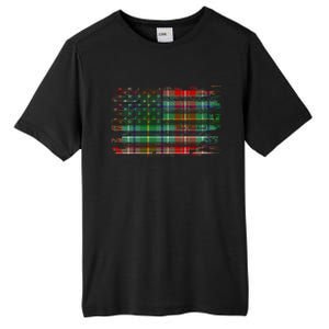 Clan Muirhead American Flag Scottish Tartan Gift Tall Fusion ChromaSoft Performance T-Shirt