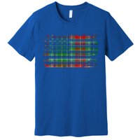 Clan Muirhead American Flag Scottish Tartan Gift Premium T-Shirt