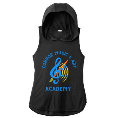 Conroe Music And Art Academy Ladies PosiCharge Tri-Blend Wicking Draft Hoodie Tank