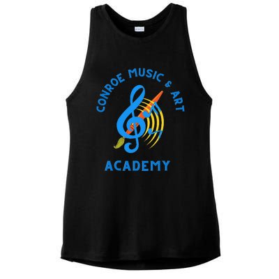 Conroe Music And Art Academy Ladies PosiCharge Tri-Blend Wicking Tank