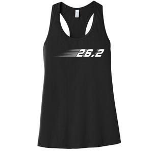 Cool Marathon Art  Marathoner Running 26.2 Finisher Women's Racerback Tank