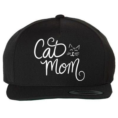 Cat Mom Art Crazy Cat Lady Funny Gift Fun Gift Wool Snapback Cap