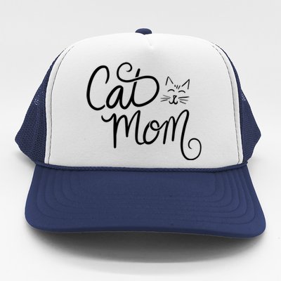 Cat Mom Art Crazy Cat Lady Funny Gift Fun Gift Trucker Hat