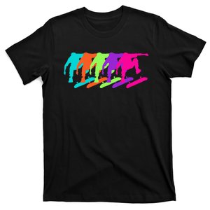 Colorful Motion A Symphony In Silhouette T-Shirt