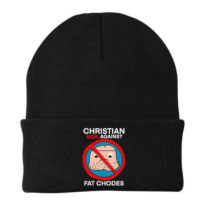 Christian Mom Against Fat Chodes Funny Jesus Beanie