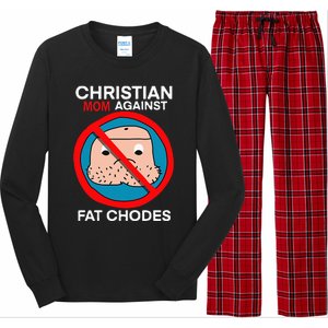 Christian Mom Against Fat Chodes Funny Jesus Long Sleeve Pajama Set