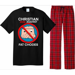 Christian Mom Against Fat Chodes Funny Jesus Pajama Set