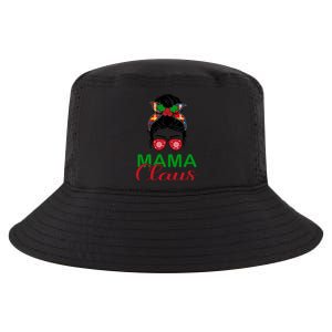 Cute Messy Bun Christmas Mama Claus Gift Cool Comfort Performance Bucket Hat