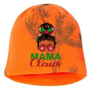 Cute Messy Bun Christmas Mama Claus Gift Kati - Camo Knit Beanie