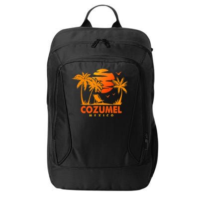 COZUMEL Mexico Beach Vacation Spring Break Honeymoon Vintage City Backpack