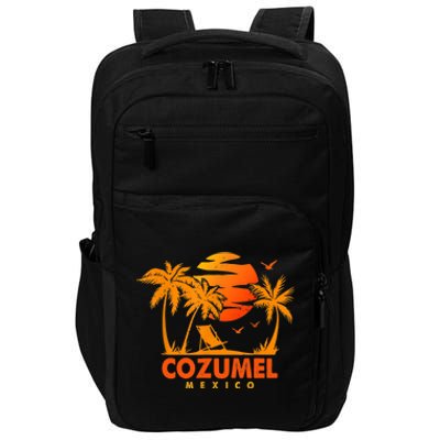 COZUMEL Mexico Beach Vacation Spring Break Honeymoon Vintage Impact Tech Backpack