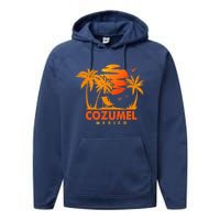 COZUMEL Mexico Beach Vacation Spring Break Honeymoon Vintage Performance Fleece Hoodie