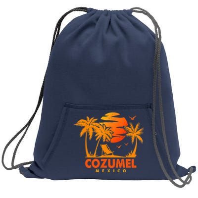 COZUMEL Mexico Beach Vacation Spring Break Honeymoon Vintage Sweatshirt Cinch Pack Bag