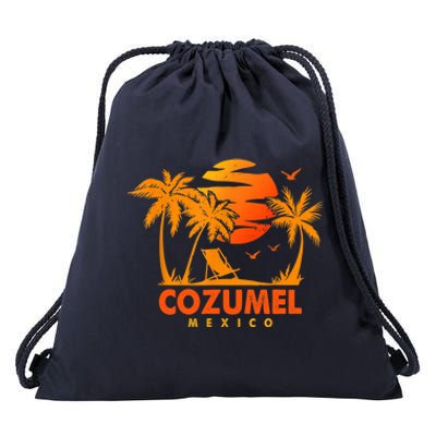 COZUMEL Mexico Beach Vacation Spring Break Honeymoon Vintage Drawstring Bag