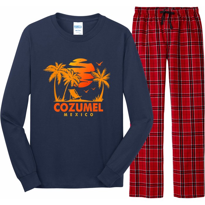 COZUMEL Mexico Beach Vacation Spring Break Honeymoon Vintage Long Sleeve Pajama Set