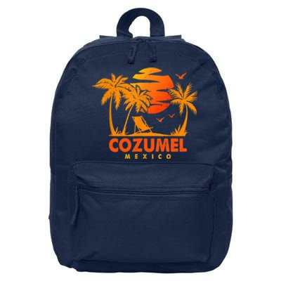 COZUMEL Mexico Beach Vacation Spring Break Honeymoon Vintage 16 in Basic Backpack