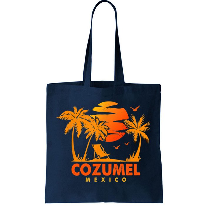 COZUMEL Mexico Beach Vacation Spring Break Honeymoon Vintage Tote Bag