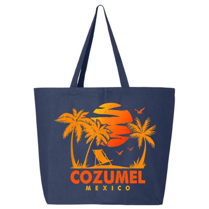 COZUMEL Mexico Beach Vacation Spring Break Honeymoon Vintage 25L Jumbo Tote