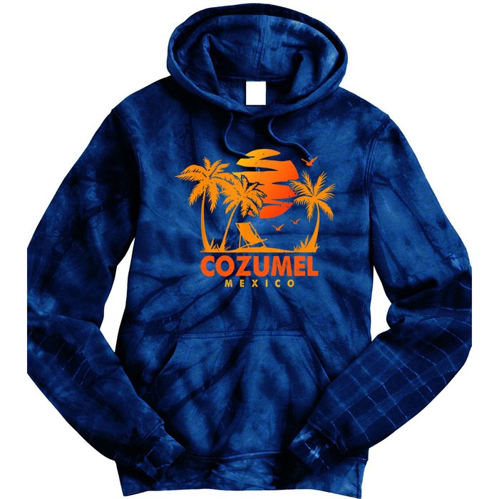 COZUMEL Mexico Beach Vacation Spring Break Honeymoon Vintage Tie Dye Hoodie