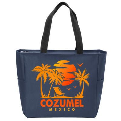 COZUMEL Mexico Beach Vacation Spring Break Honeymoon Vintage Zip Tote Bag