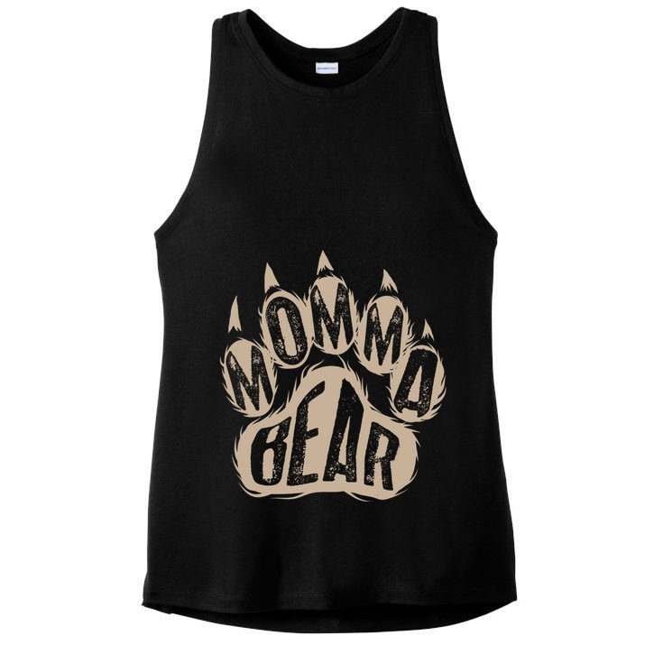 Cool Momma Bear Funny Wild Animal Lover Mothers Day Gift Ladies PosiCharge Tri-Blend Wicking Tank