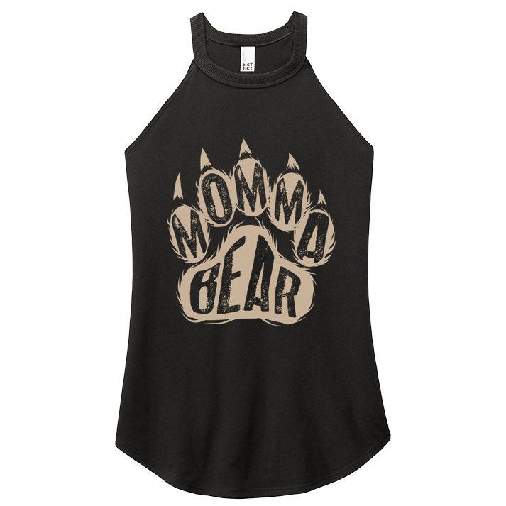 Cool Momma Bear Funny Wild Animal Lover Mothers Day Gift Women's Perfect Tri Rocker Tank