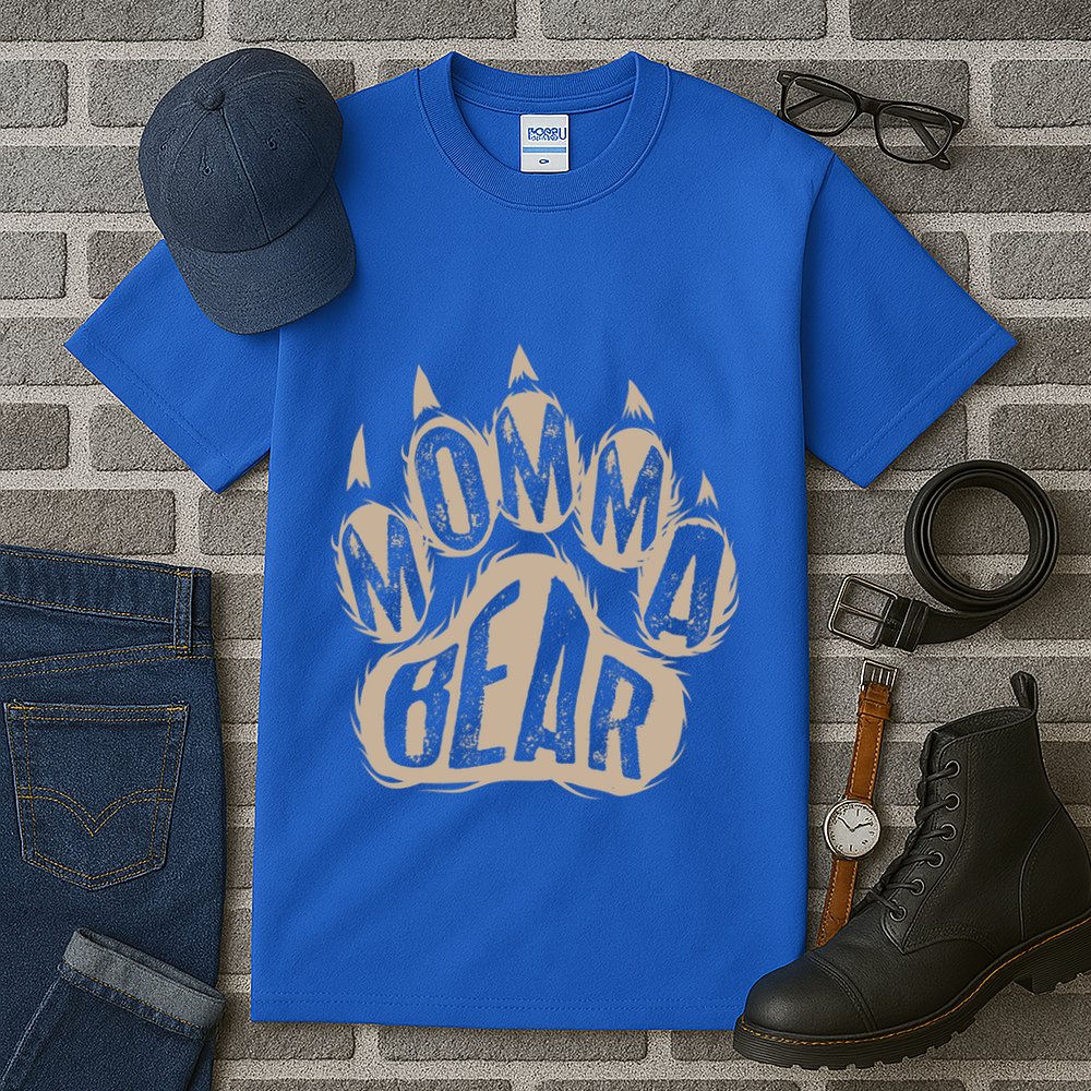 Cool Momma Bear Funny Wild Animal Lover Mothers Day Gift Tall T-Shirt