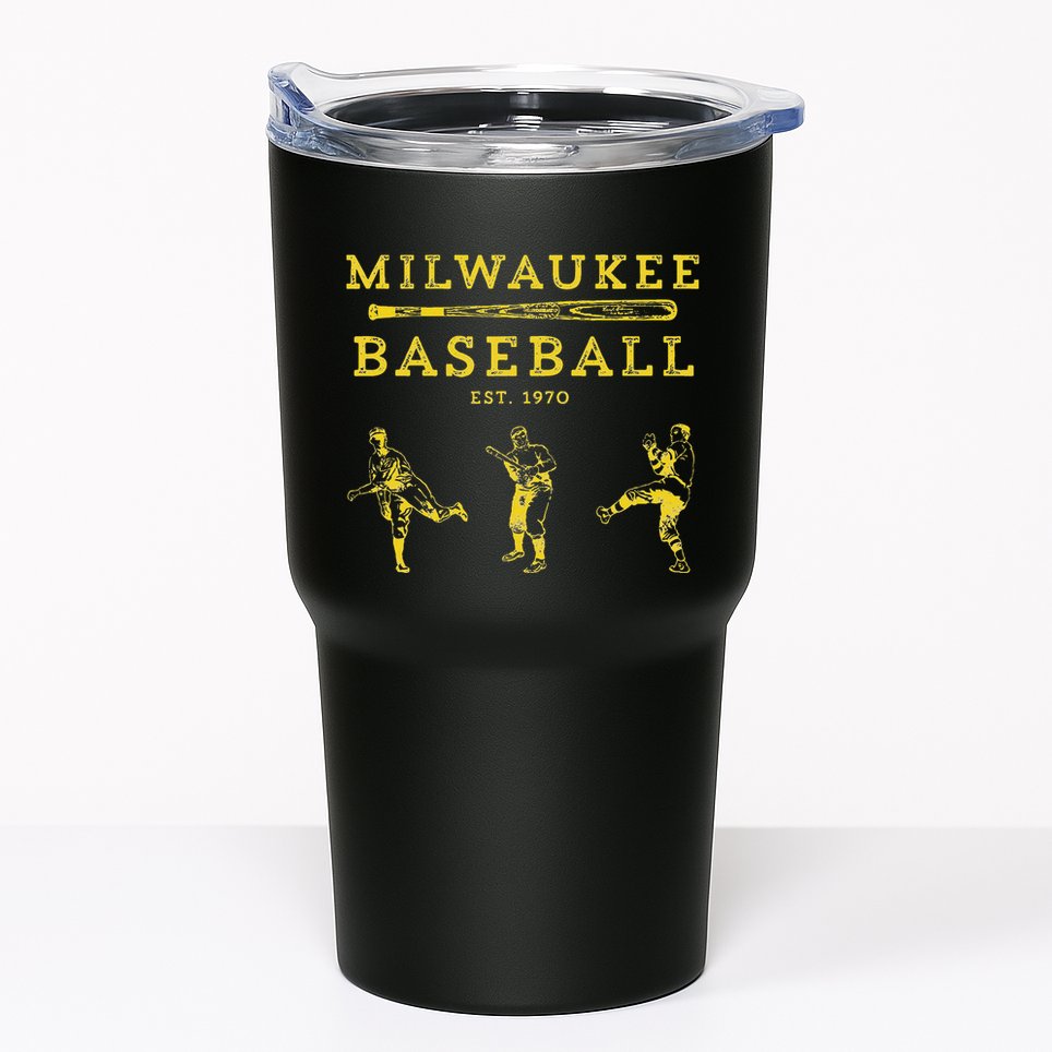 Classic Milwaukee Baseball Fan Retro Tumbler