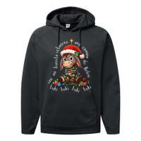 Con Mi Burrito Sabanero Mexican Tuki Tuki Donkey Latino Xmas Performance Fleece Hoodie