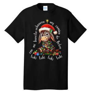 Con Mi Burrito Sabanero Mexican Tuki Tuki Donkey Latino Xmas Tall T-Shirt