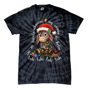 Con Mi Burrito Sabanero Mexican Tuki Tuki Donkey Latino Xmas Tie-Dye T-Shirt