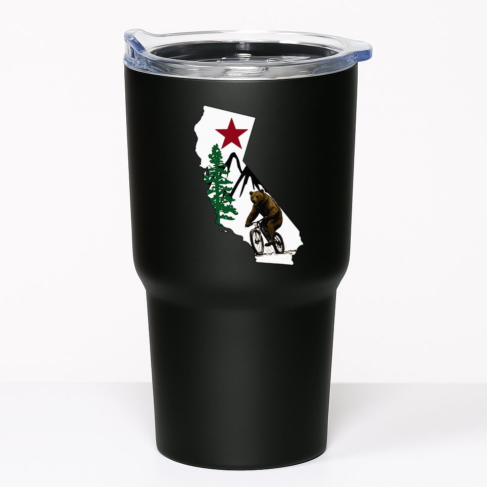 California Mountain Biking Bear Tumbler
