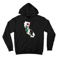 California Mountain Biking Bear Tall Hoodie