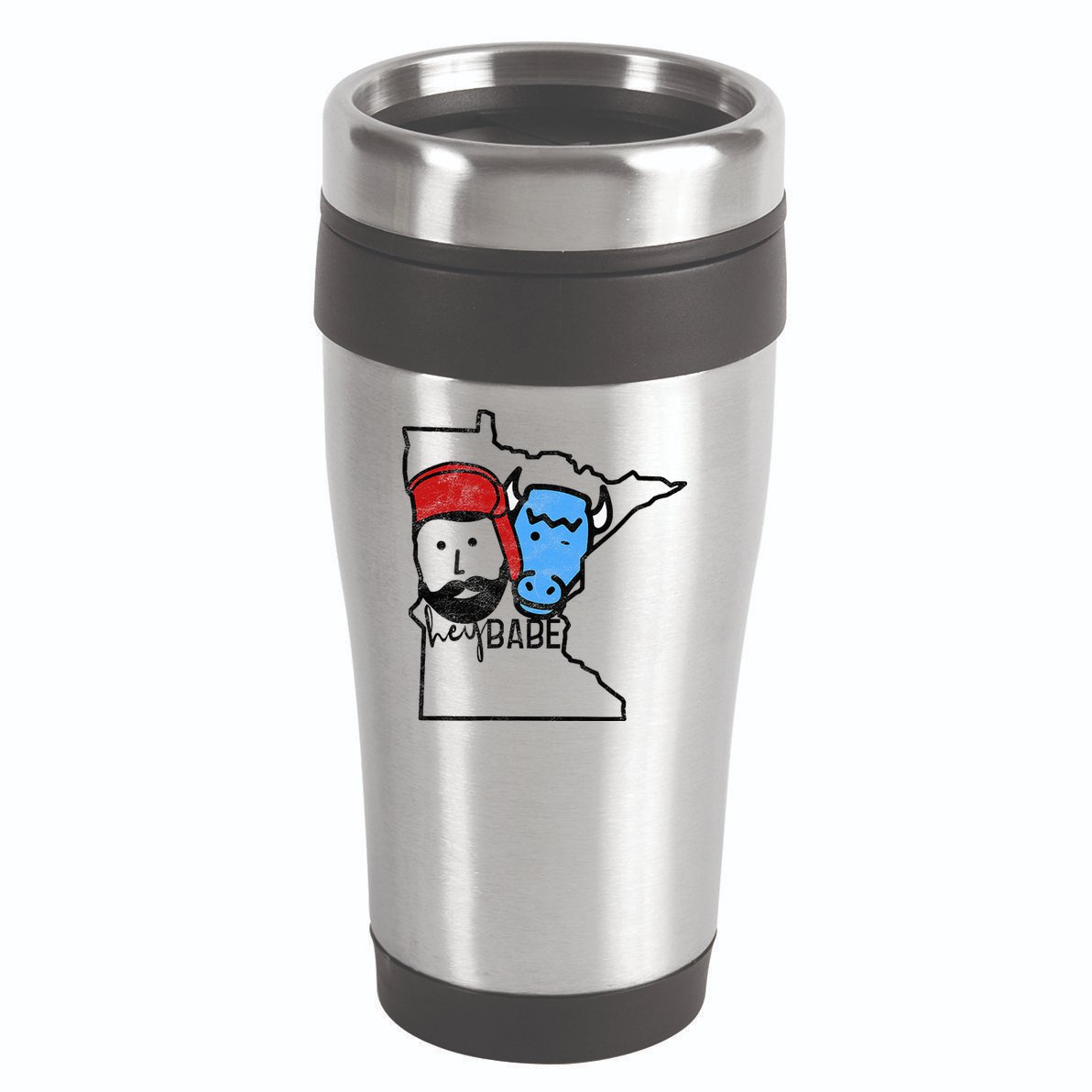 Cute Minnesota Babe Ox Paul Bunyan 16oz Travel Tumbler