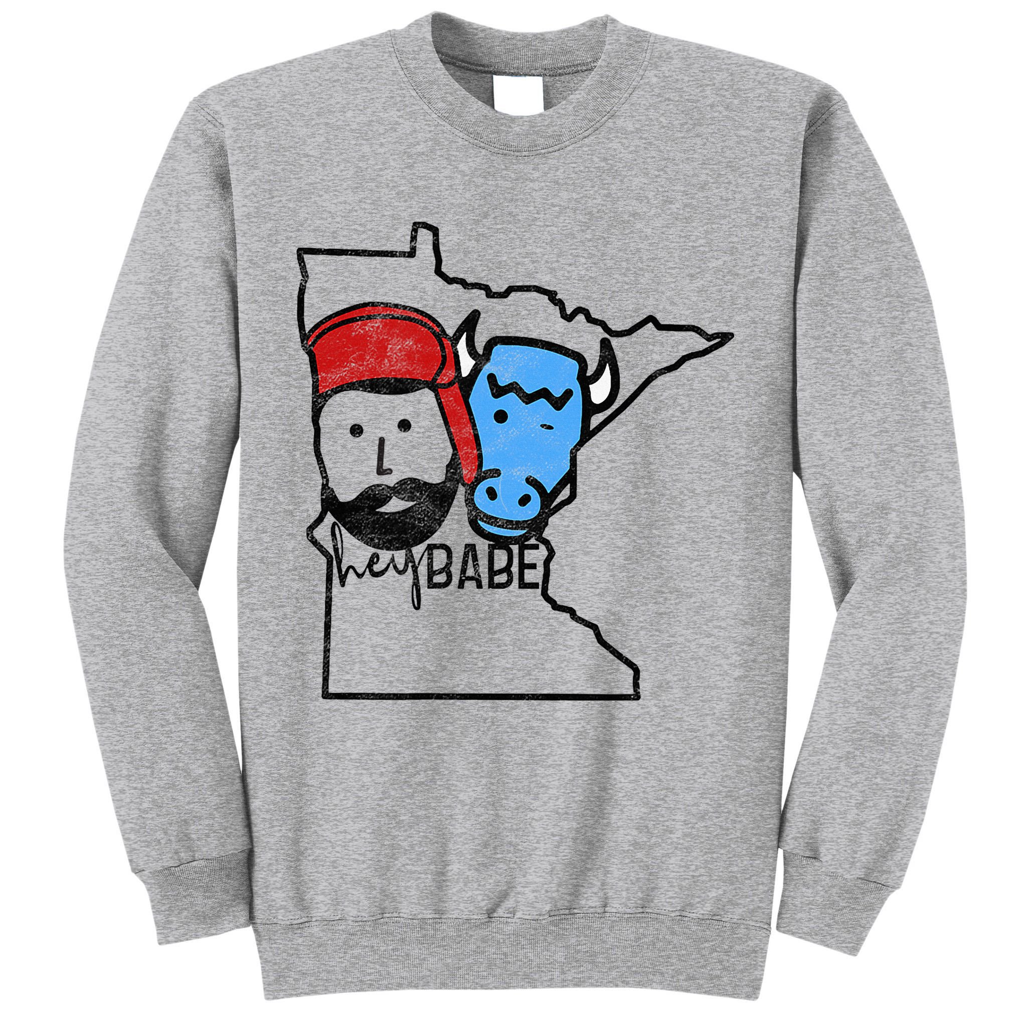 Cute Minnesota Babe Ox Paul Bunyan Tall Sweatshirt