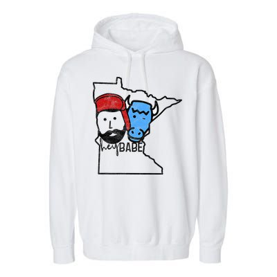 Cute Minnesota Babe Ox Paul Bunyan Garment-Dyed Fleece Hoodie