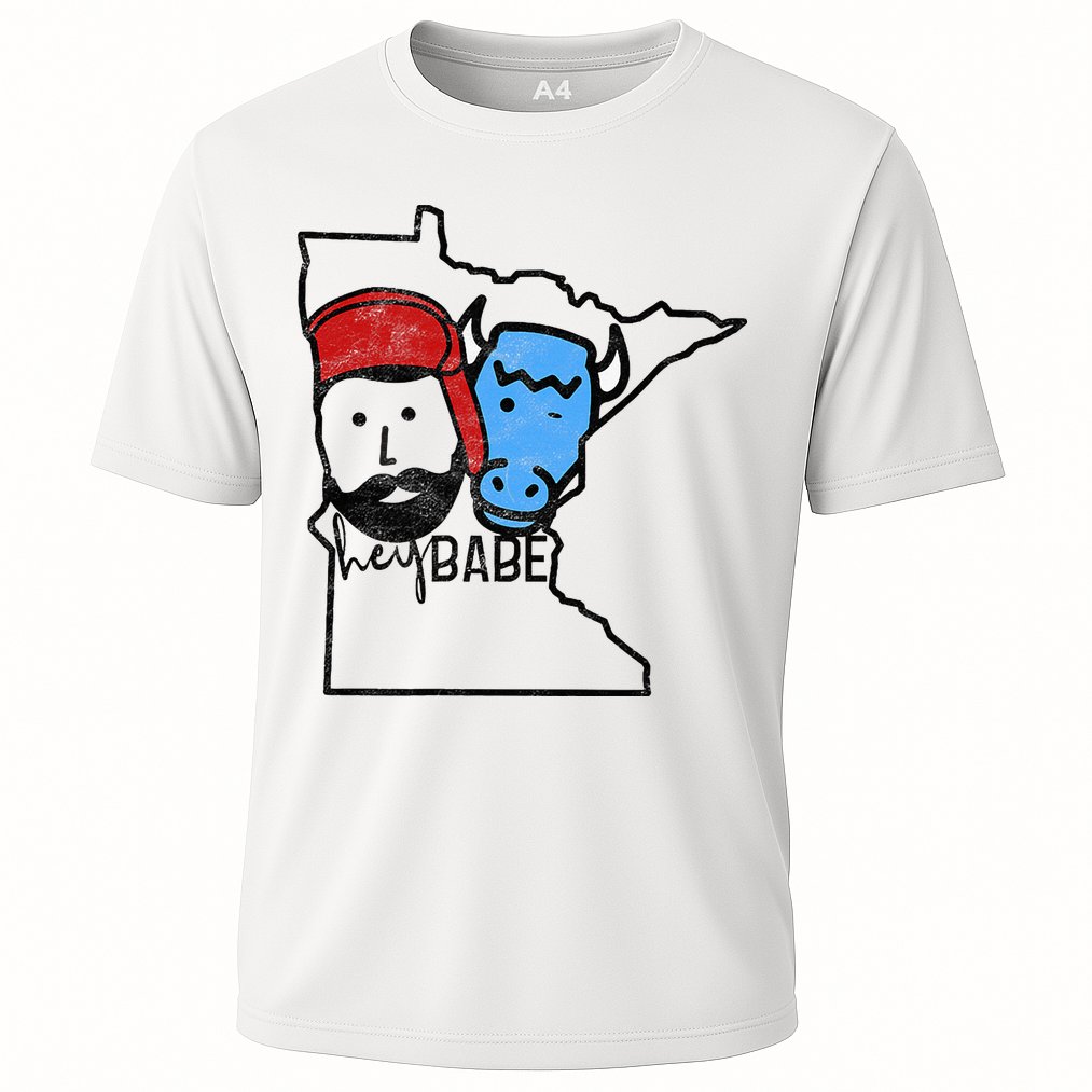 Cute Minnesota Babe Ox Paul Bunyan Cooling Performance Crew T-Shirt
