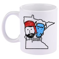 Cute Minnesota Babe Ox Paul Bunyan 11oz C Handle Ceramic Mug
