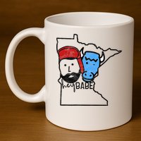 Cute Minnesota Babe Ox Paul Bunyan 11oz C Handle Ceramic Mug