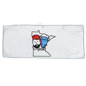 Cute Minnesota Babe Ox Paul Bunyan Large Microfiber Waffle Golf Towel