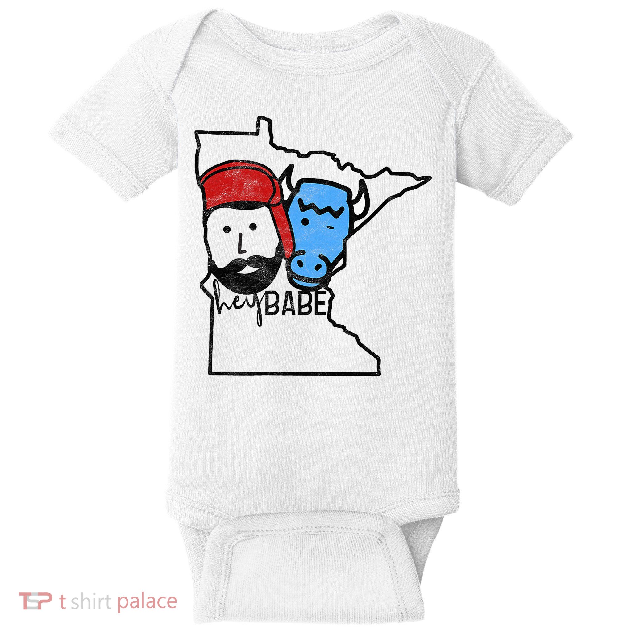 Cute Minnesota Babe Ox Paul Bunyan Baby Bodysuit
