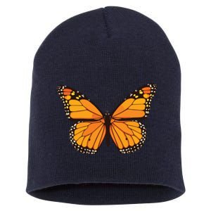 Cute Monarch Butterfly Short Acrylic Beanie