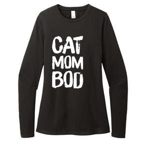 Cat Mom Bod Funny Gym Workout Saying Running Womens Gift Tank Top Womens CVC Long Sleeve Shirt