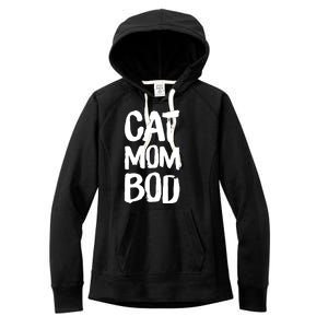 Cat Mom Bod Funny Gym Workout Saying Running Womens Gift Tank Top Women's Fleece Hoodie