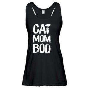 Cat Mom Bod Funny Gym Workout Saying Running Womens Gift Tank Top Ladies Essential Flowy Tank