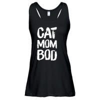 Cat Mom Bod Funny Gym Workout Saying Running Womens Gift Tank Top Ladies Essential Flowy Tank