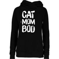 Cat Mom Bod Funny Gym Workout Saying Running Womens Gift Tank Top Womens Funnel Neck Pullover Hood