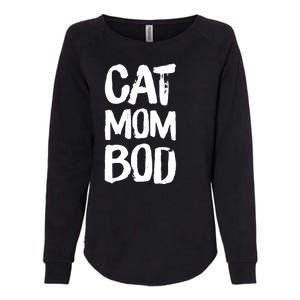 Cat Mom Bod Funny Gym Workout Saying Running Womens Gift Tank Top Womens California Wash Sweatshirt