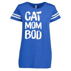 Cat Mom Bod Funny Gym Workout Saying Running Womens Gift Tank Top Enza Ladies Jersey Football T-Shirt