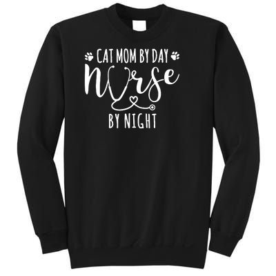 Cat Mom By Day Nurse By Night Sweatshirt